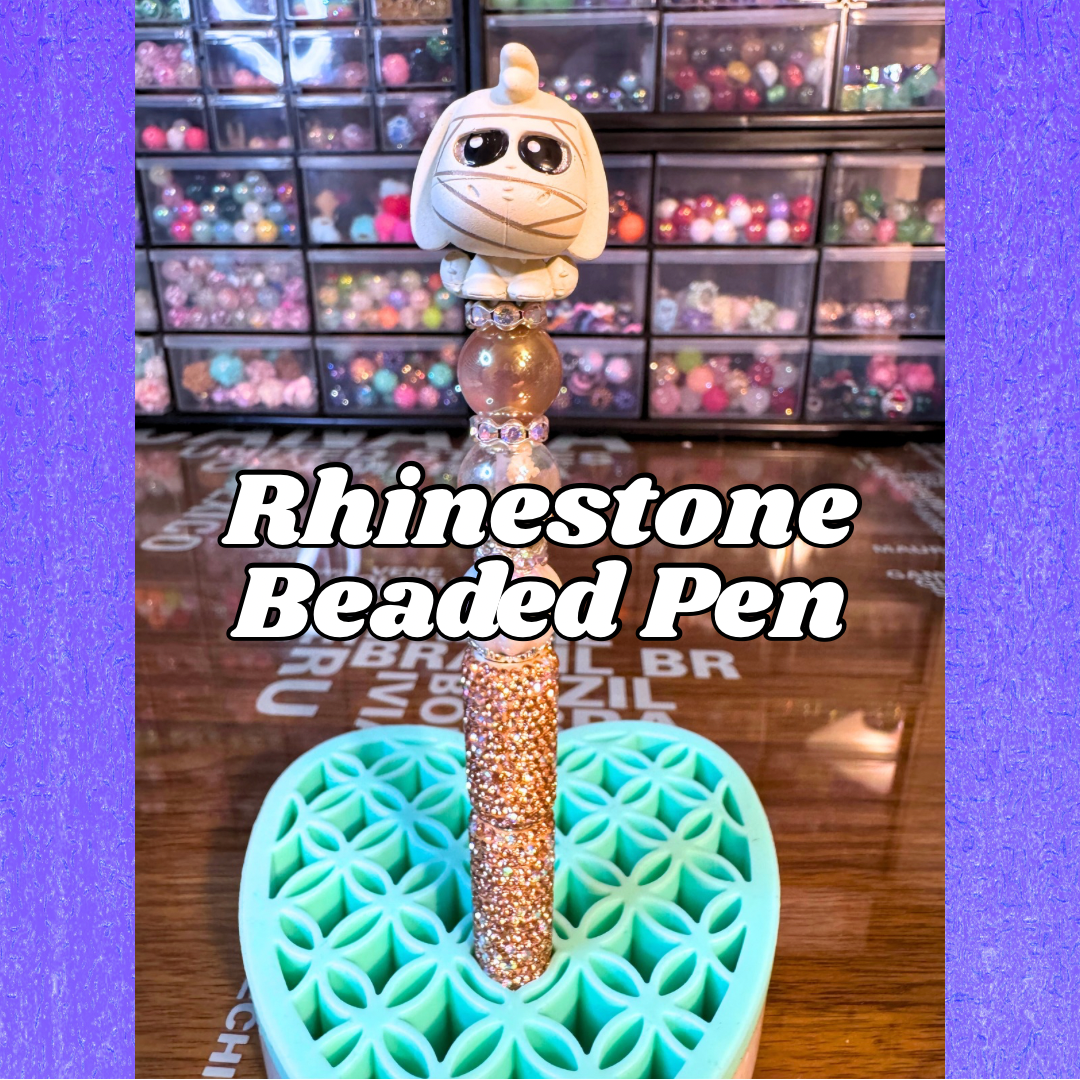 02 - Rhinestone Beaded Character Pen