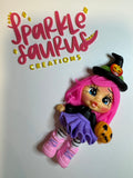Clay Pumpkin Witch