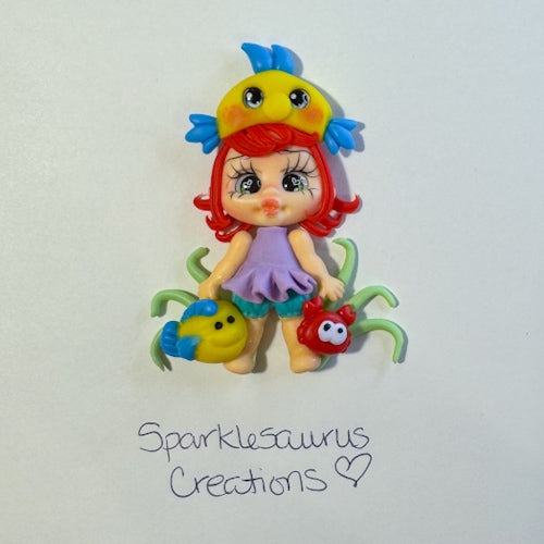 Clay Mermaid Girl