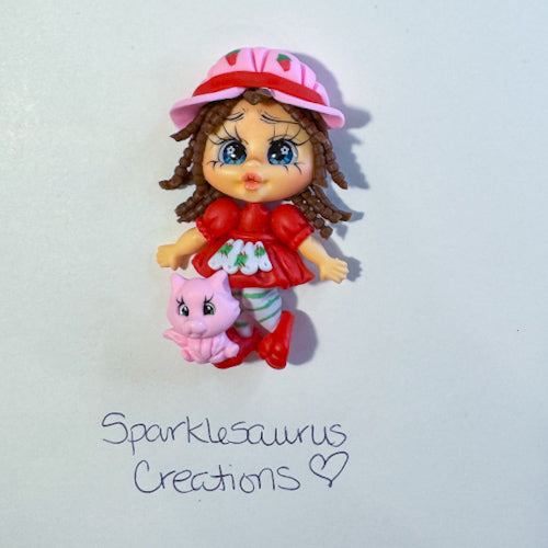Clay Strawberry Girl