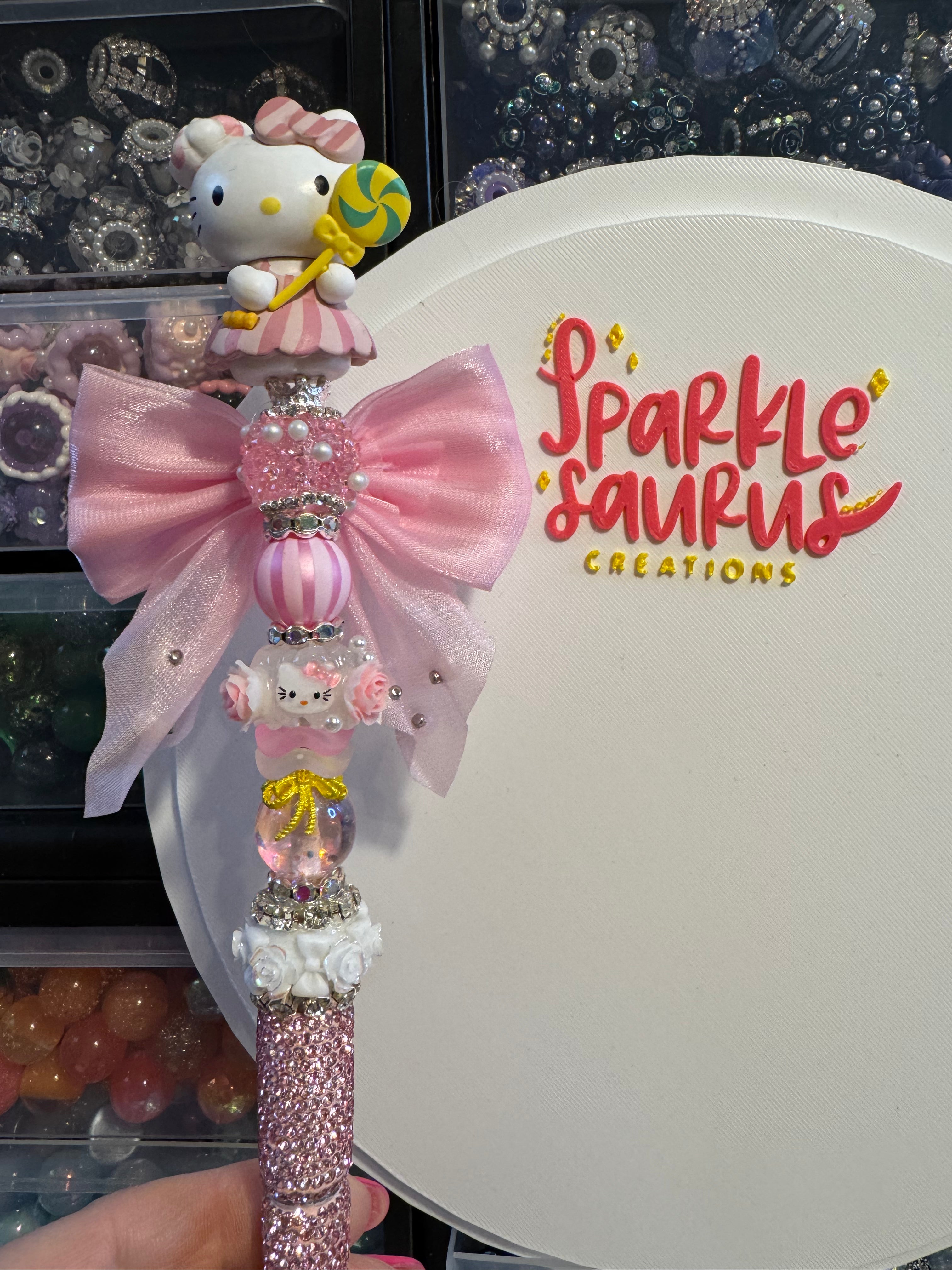 Kitty Rhinestone Pen