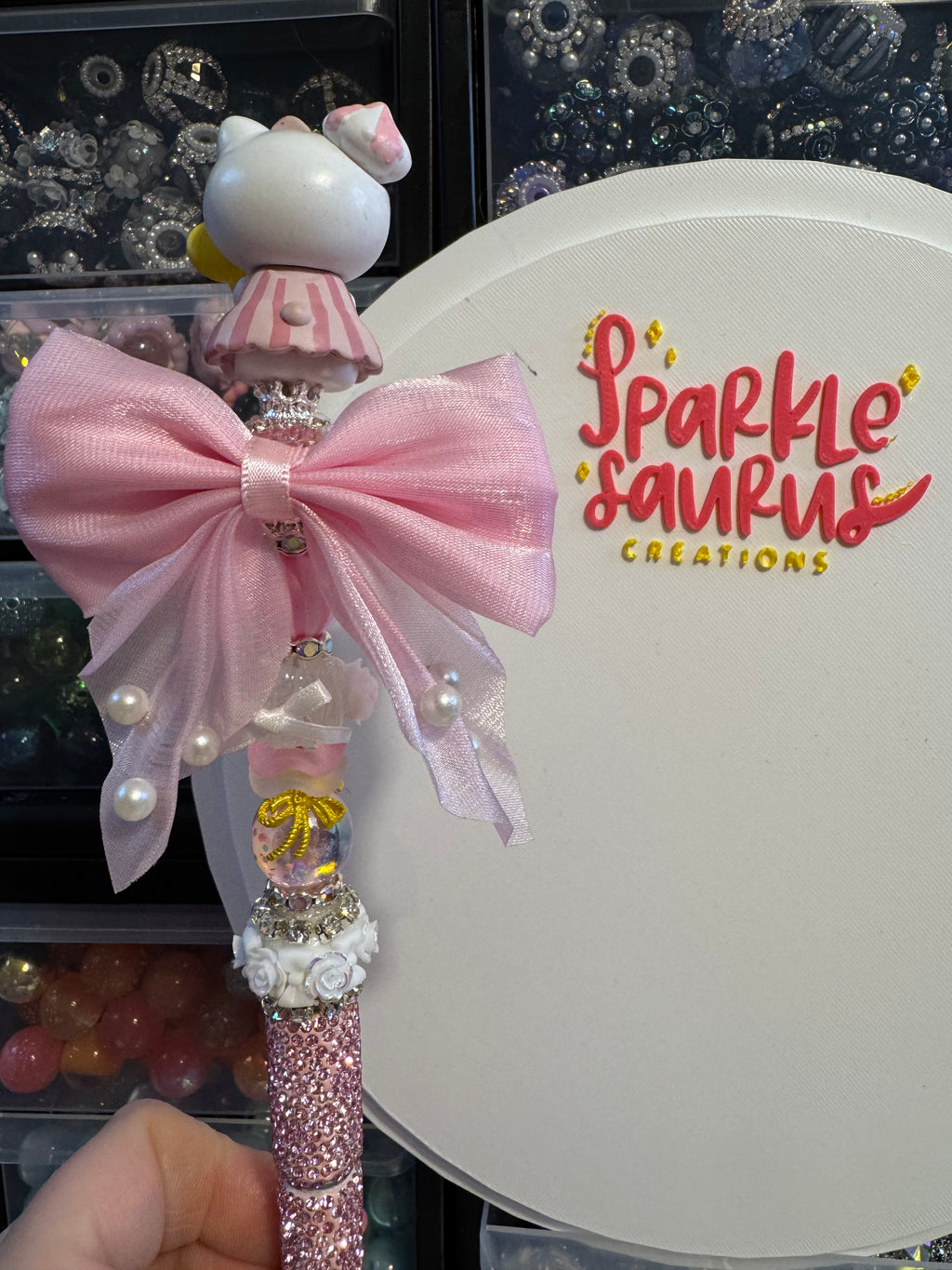 Kitty Rhinestone Pen