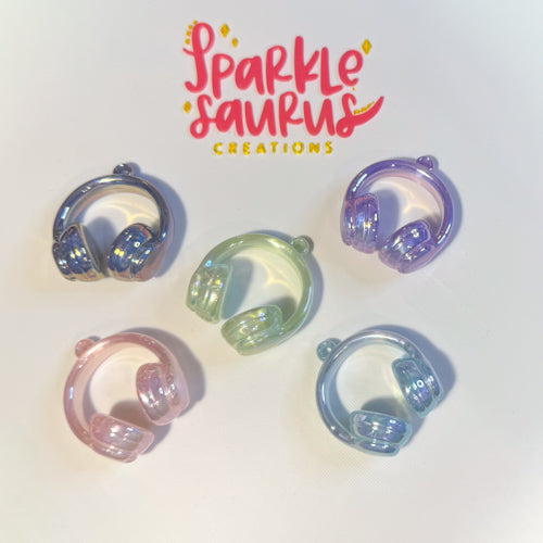 Headphone Charms - 10 pcs